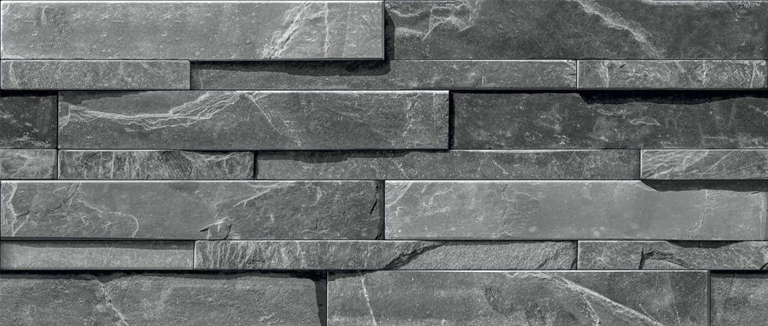 European Black 600x150 Porcelain Wall Cladding
