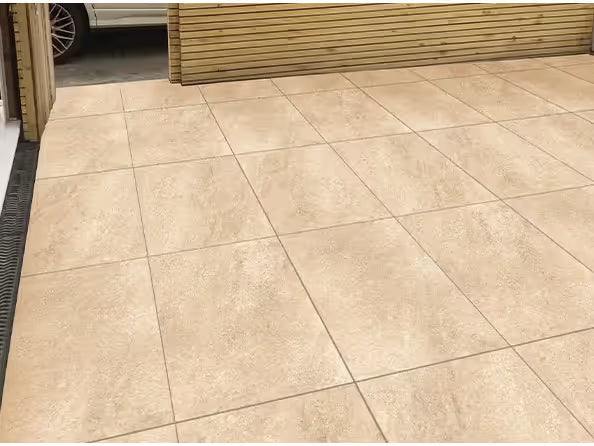 HS Beige Porcelain Patio Slabs Mix Pack (21.06 SQM, 72 Slabs Per Pack)