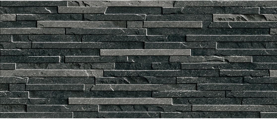 London Black 600 X 150 Porcelain Wall Cladding