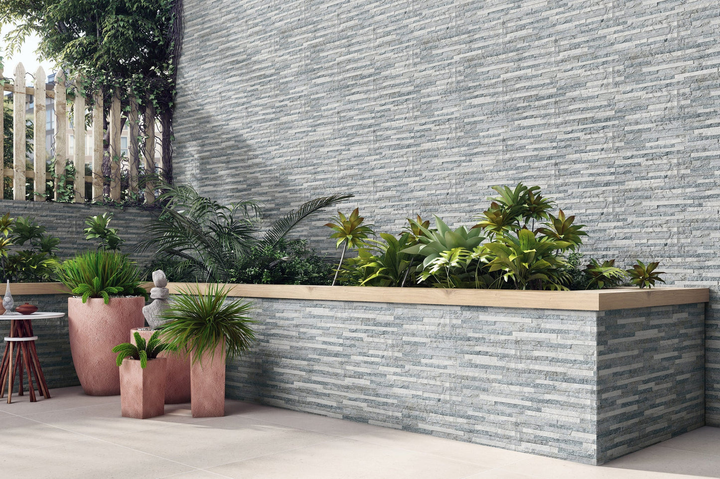 London Grey 600 X 150 Porcelain Wall Cladding