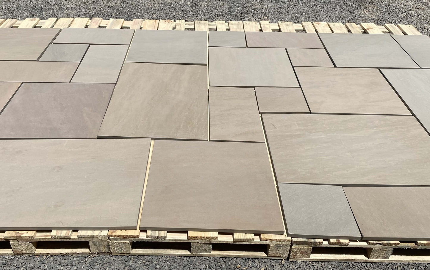 Raj Green garden patio paving slab laying details