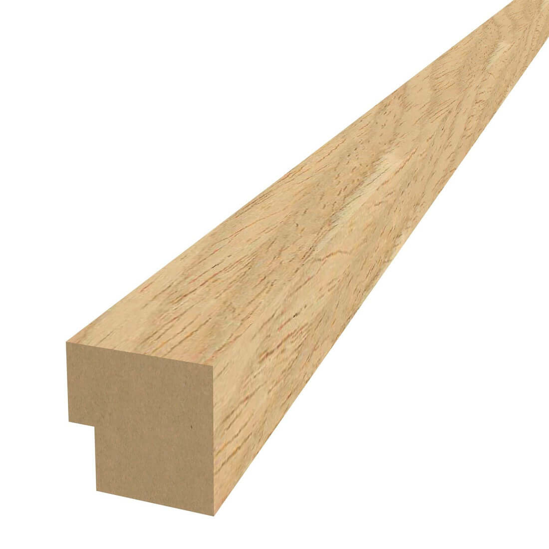 Natural oak acoustic wall panel end bar edging trim 2.4 m