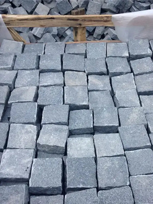 Black Granite Cobblestone 100x100