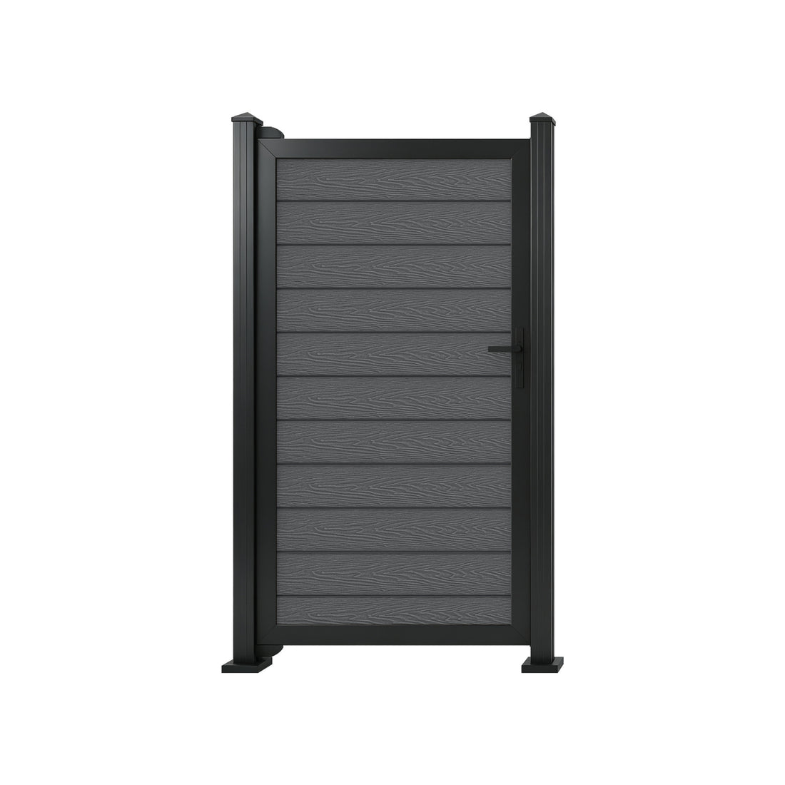 Grey Woodgrain Composite Fence Standard Gate Kit | 950 x 1753mm