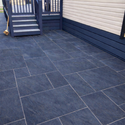 Calculating and setting patio fall/gradient for proper drainage