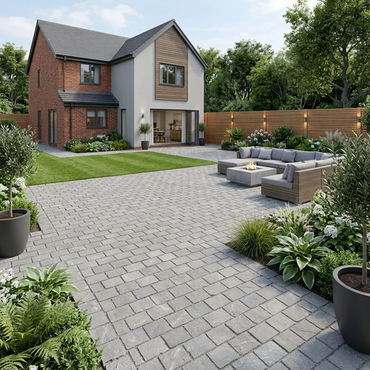Flat driveway slabs vs granite sett units for vehicle surfaces