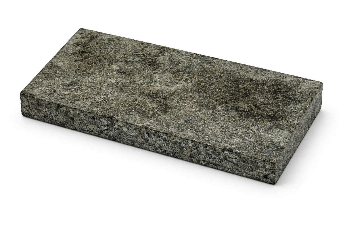 Black granite cobbles 200x100 2cm thick cobblestone pavers and setts UK