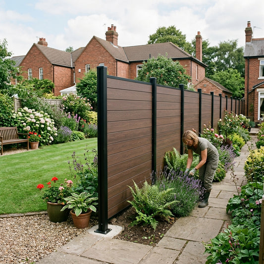 fencing panel sett in a garden home in the UK