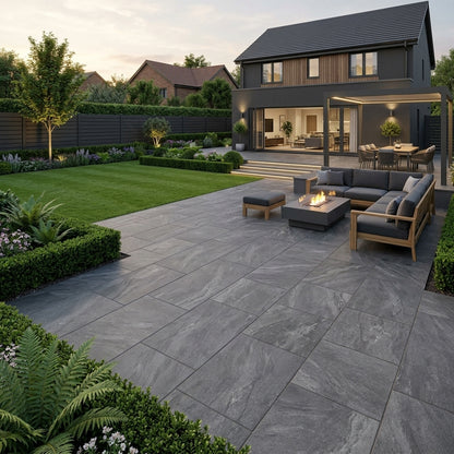EC Grey Porcelain Paving Slabs 900x600x20 mm (21.6 SQM, 40 Slabs Per Pack)