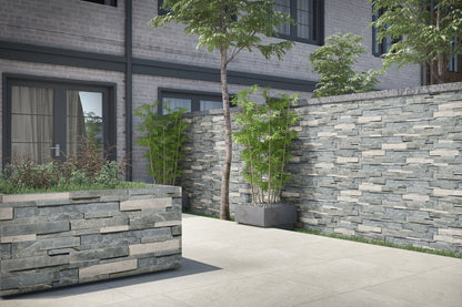 European Grey 600x150 Porcelain Wall Cladding