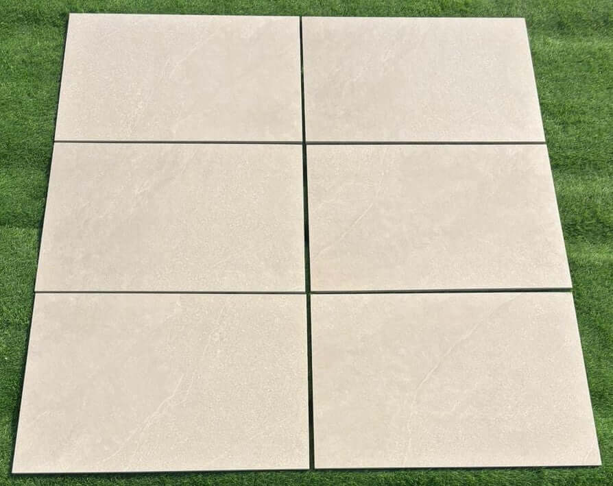 getafi beiige porcelain paving slabs closer look