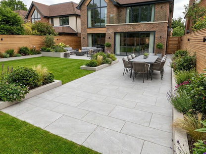 Hammer Stone Grey Porcelain Paving Slabs 900x600x20 mm (21.6 SQM, 40 Slabs Per Pack)