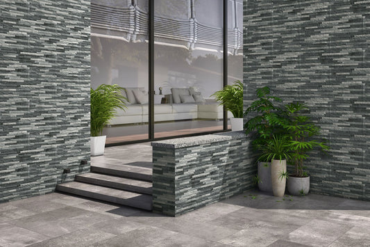 London Black 600x150 Porcelain Wall Cladding