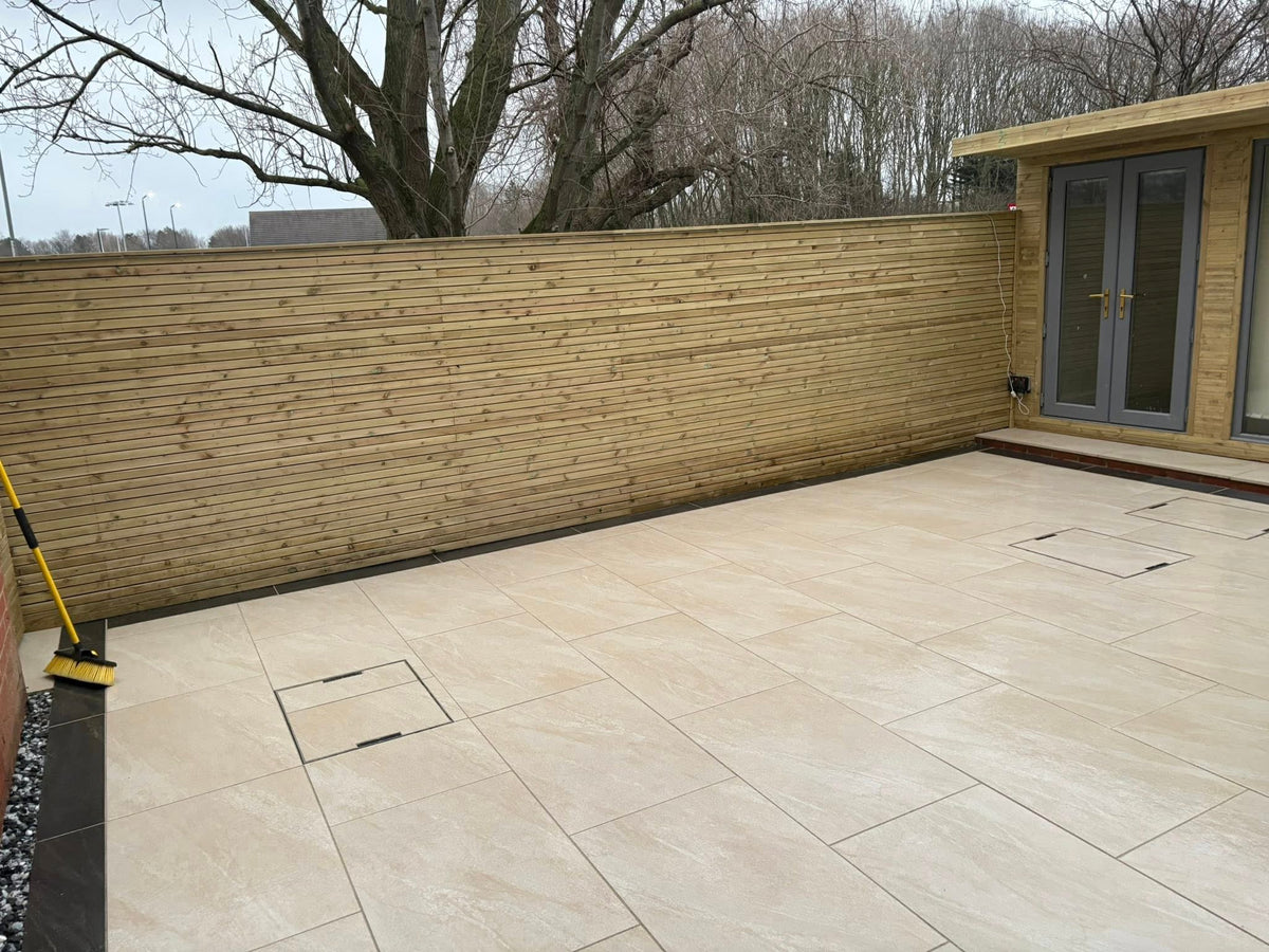 Canterbury Beige Porcelain Paving Slabs 900x600x20 MM (21.6 SQM, 40 Slabs Per Pack)