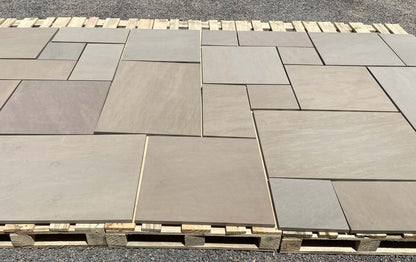 Raj Green garden patio paving slab laying details