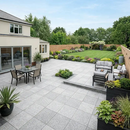 Cheap paving slabs silver granite natural stone for stylish outdoor patios