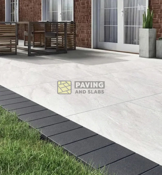 Anthracite dark edging setts 200x100 for driveway borders and patio paving slabs near me
