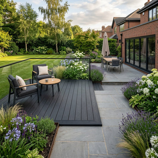 Premium Composite Decking Board Black (3600x150x25MM)