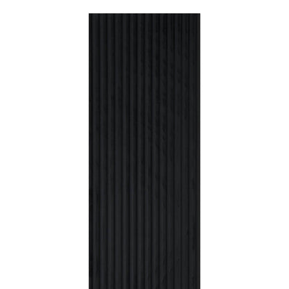Black curved wall panel 240cm x 60cm for contemporary room interiors