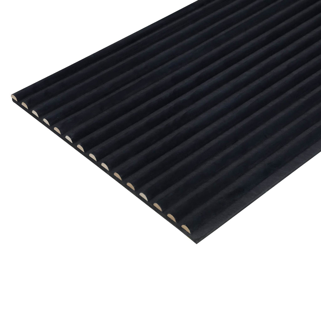Black curved walling panel 240cm x 60cm for modern interior walls