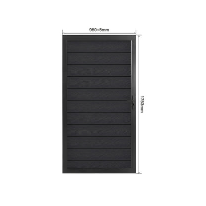 Black Woodgrain Composite Fence Standard Gate Kit | 950 x 1753mm
