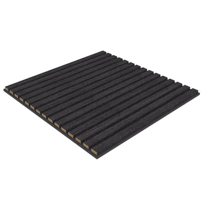 Black decorative wall panel 60cm x 60cm for contemporary spaces