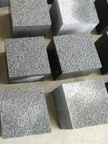 Blue Black Granite Flamed Cobblestone 50 MM