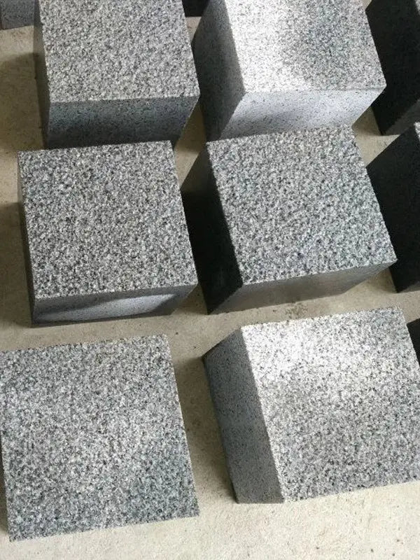 Blue black granite cobbles 50mm thick durable driveway paving stones UK