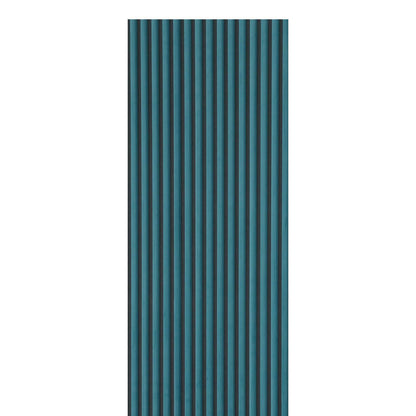 Blue curved wall panel 240cm x 60cm for decorative interior design