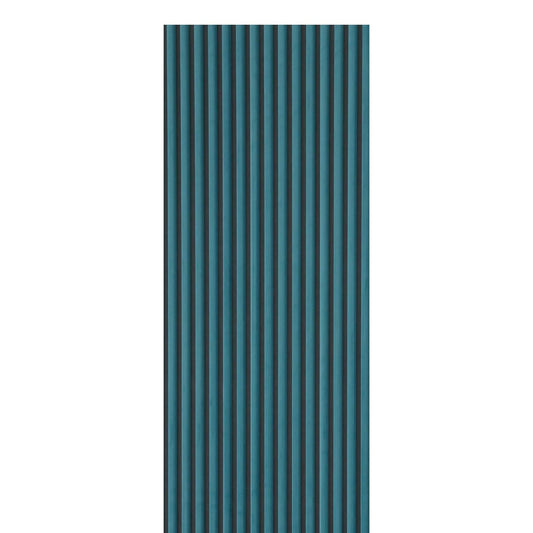 Blue curved wall panel 240cm x 60cm for decorative interior design