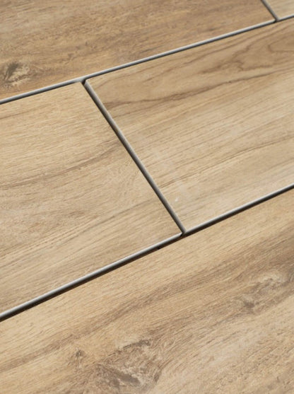 Brown Wood Porcelain Paving Planks 300x1200x20 mm (23.04 SQM, 64 Slabs Per Pack)