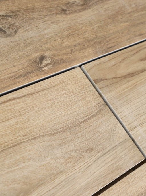 Brown Wood Porcelain Paving Planks 300x1200x20 mm (23.04 SQM, 64 Slabs Per Pack)