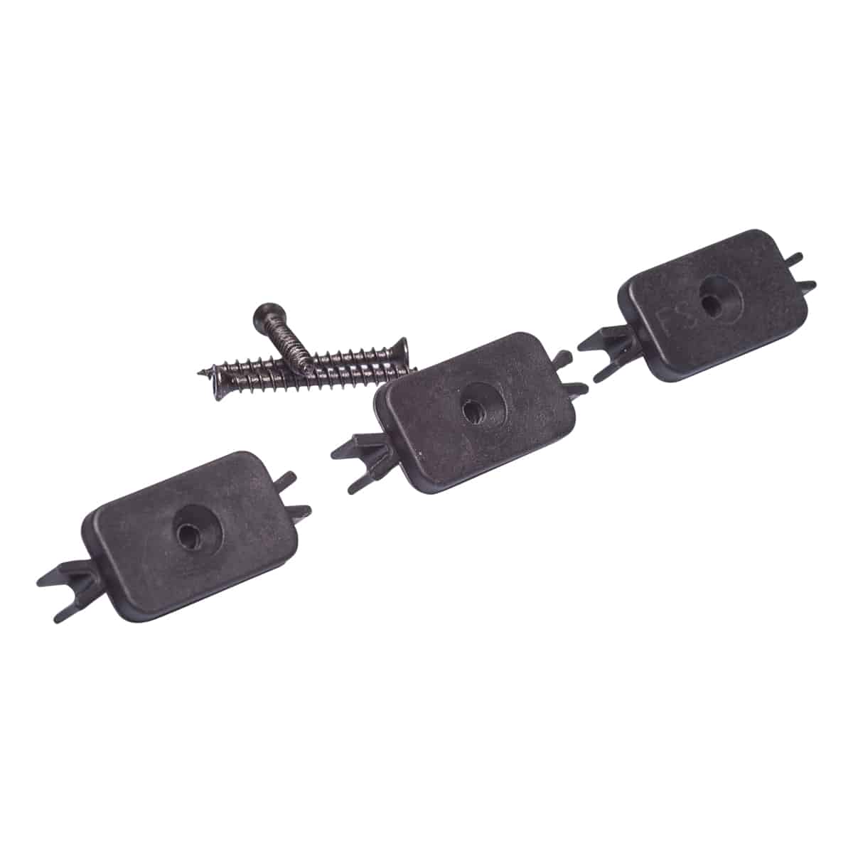 6mm plastic fast clip set for composite decking, designed for easy board spacing and fixing