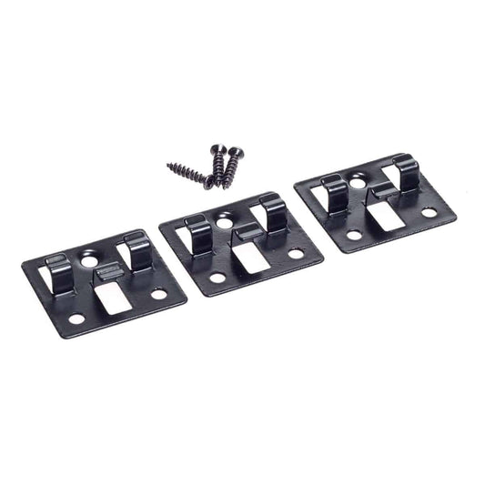 3mm metal FastClip set for composite decking, including clips and screws for hidden fixing