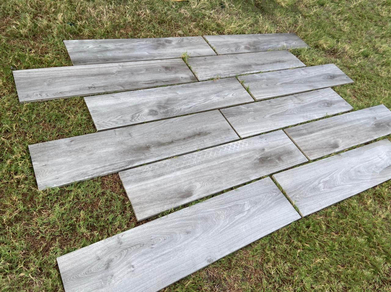 Dark Grey Porcelain Paving Planks 300x1200x20 mm (23.04 SQM, 64 Slabs Per Pack)