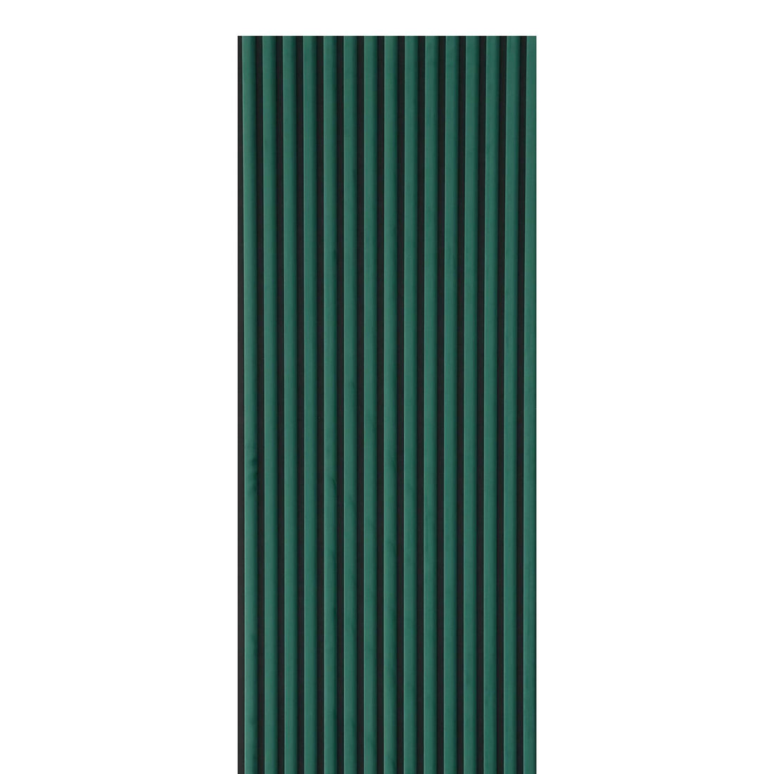 Green curved acoustic wall panel 240cm x 60cm for interior decor