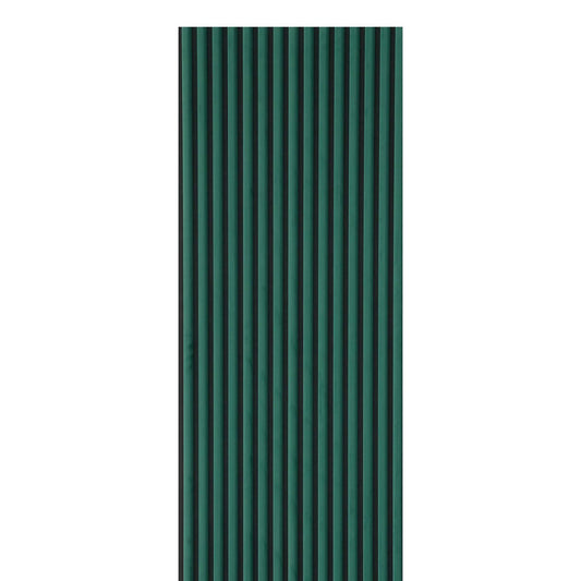 Green curved acoustic wall panel 240cm x 60cm for interior decor