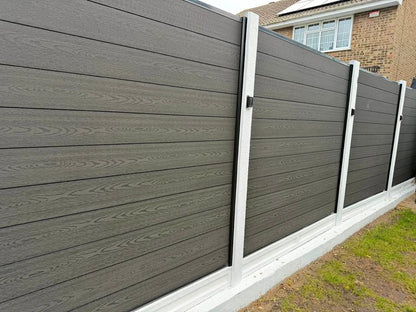 Premium Composite Fencing Panel Kit Grey