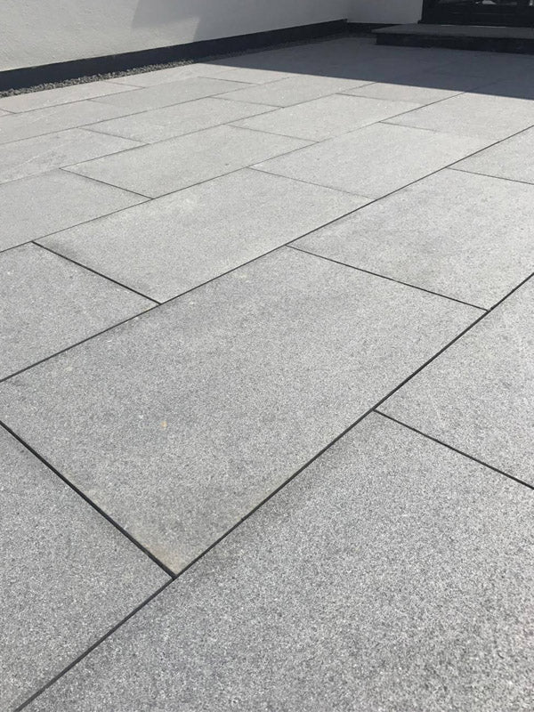 Mid Grey Granite Porcelain Paving Slabs 900x600x20 mm (21.6 SQM, 40 Slabs Per Pack)