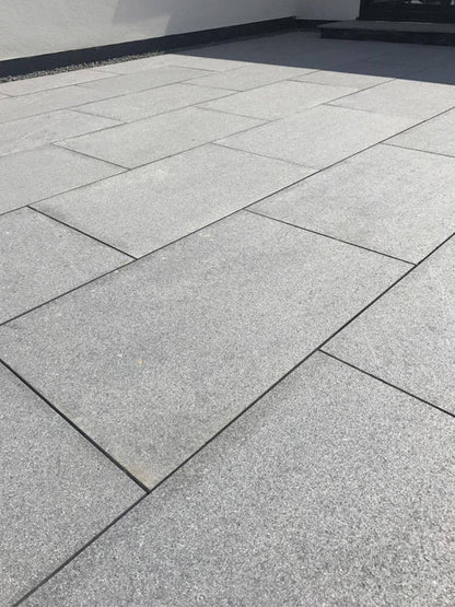 Mid Grey Granite Porcelain Paving Slabs 900x600x20 mm (21.6 SQM, 40 Slabs Per Pack)