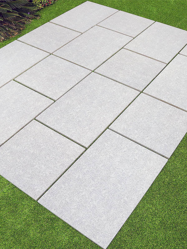 Mid Grey Granite Porcelain Paving Slabs 900x600x20 mm (21.6 SQM, 40 Slabs Per Pack)