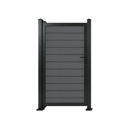 Grey Woodgrain Composite Fence Standard Gate Kit | 950 x 1753mm