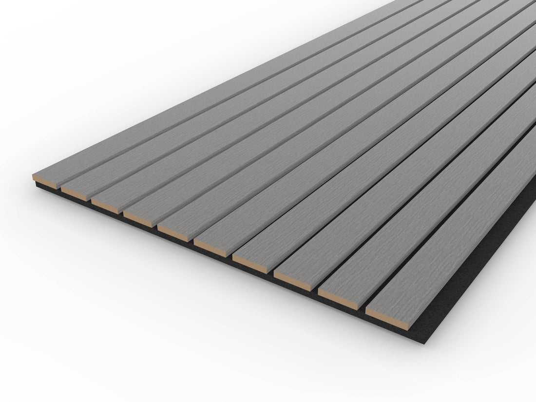Grey wall panels 240cm x 60cm for modern interior wall decoration