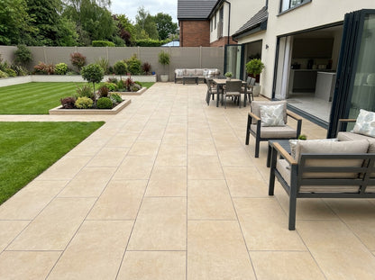 Cambridge Cream Porcelain Paving Slabs 900x600x20 MM (21.6 SQM, 40 Slabs Per Pack)