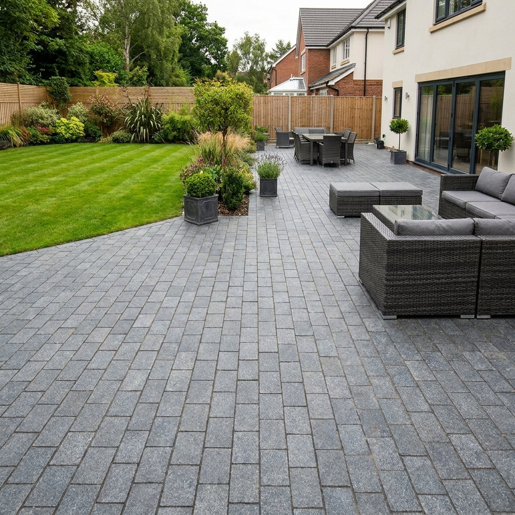 Blue Black Granite Cobbles 200x100 2CM (500 Pcs, 10 SQM)