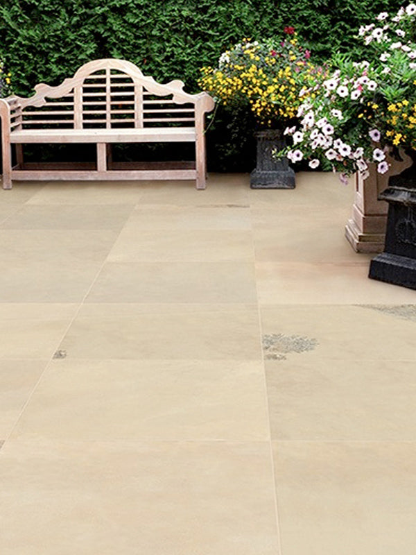 Mint Fossil Porcelain Paving Slabs 900x600x20 mm (21.6 SQM, 40 Slabs Per Pack)