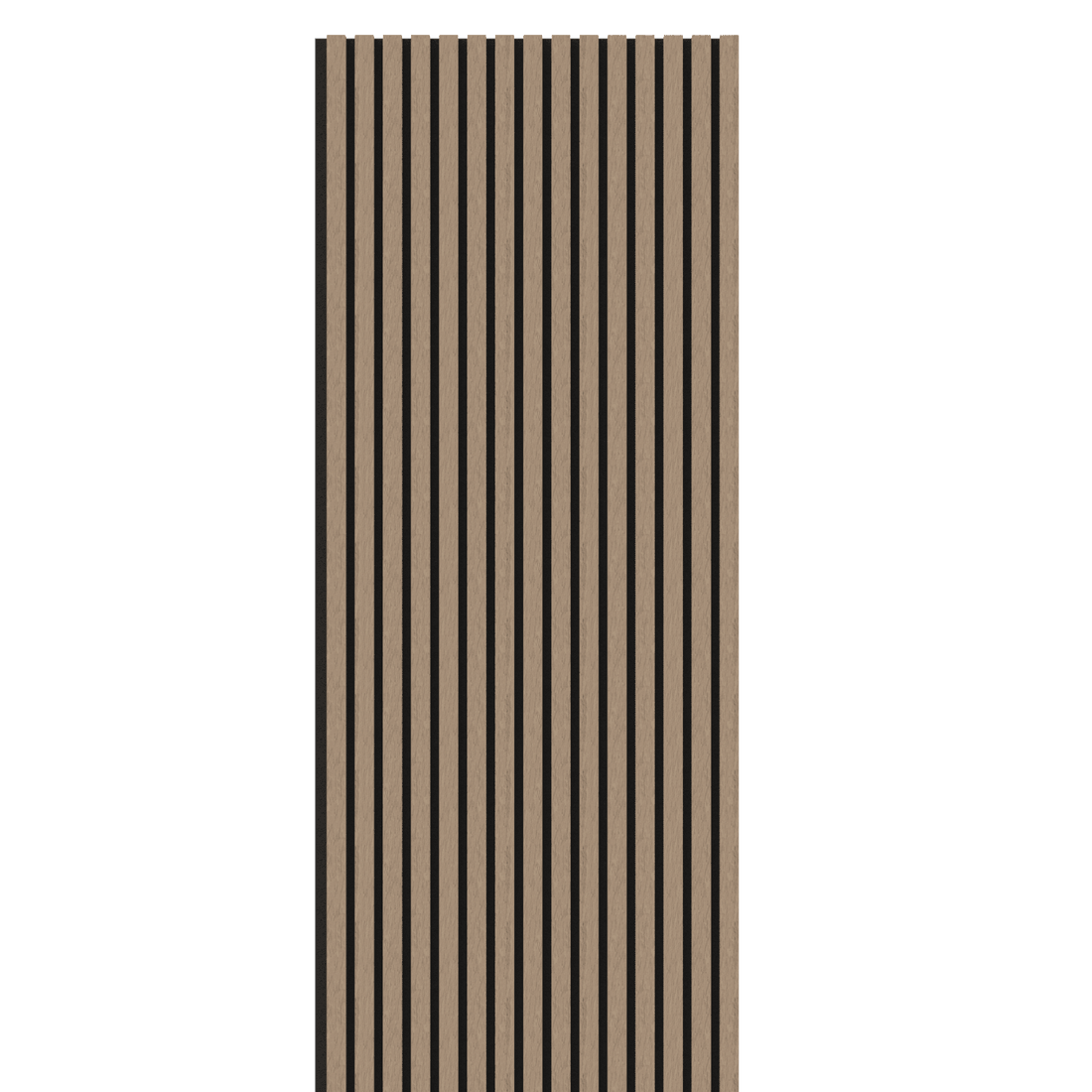 Teak Acoustic Wood Wall Panel Thin Slat Series 1 - 240x60cm