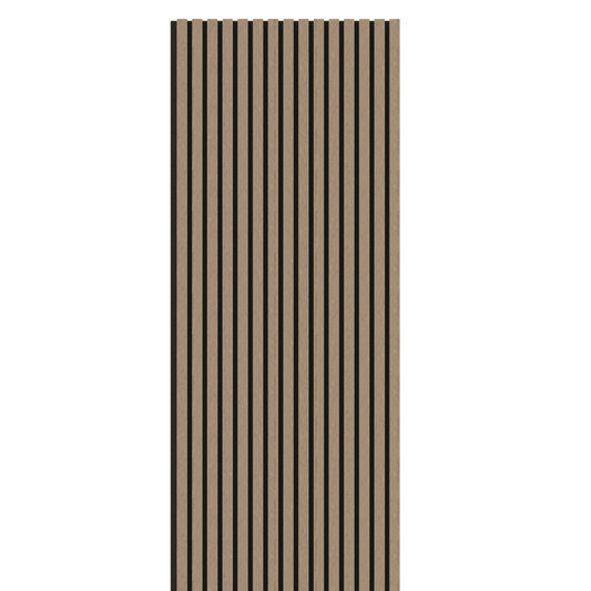 Teak Acoustic Wood Wall Panel Thin Slat Series 1 - 240x60cm