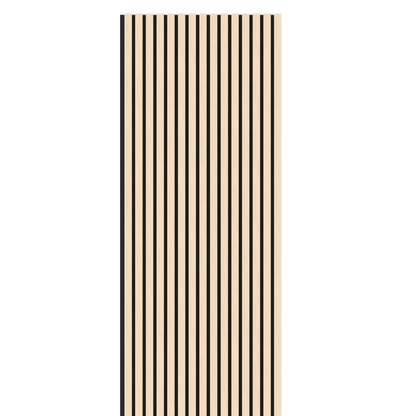 Oak Acoustic Wood Wall Panel Thin Slat Series 1 - 240x60cm