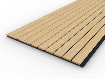 Oak wall panels 240cm x 60cm for decorative interior wall cladding